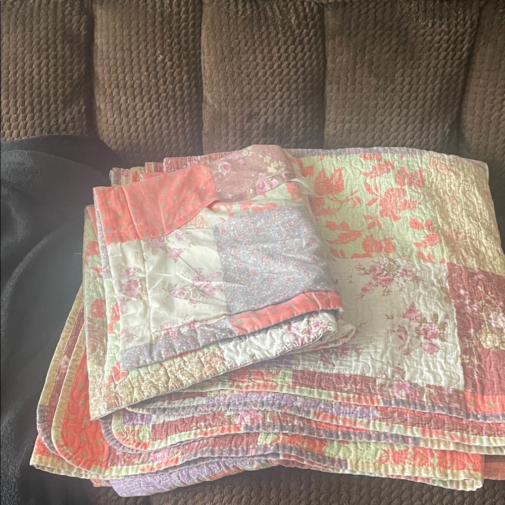 Floral Patchwork Quilt